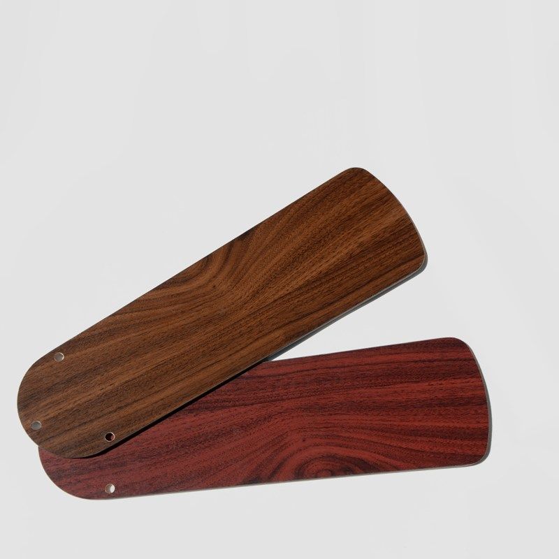 古铜色静音吊扇灯欧式木叶电扇灯小卧室餐厅风扇灯轻奢复古吊灯扇