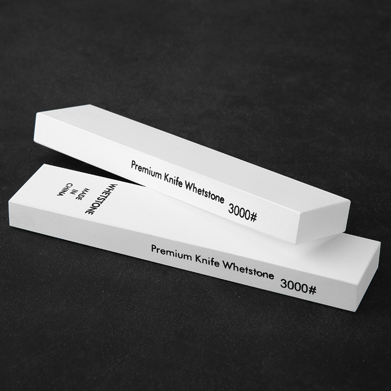 信作白刚玉油石3000目小号磨刀石砥石厨房菜刀磨刀神器快速磨刀器