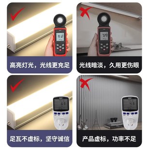 t8灯管一体化led灯长条节能商用超亮光管家用t5日光灯1米2全套36W