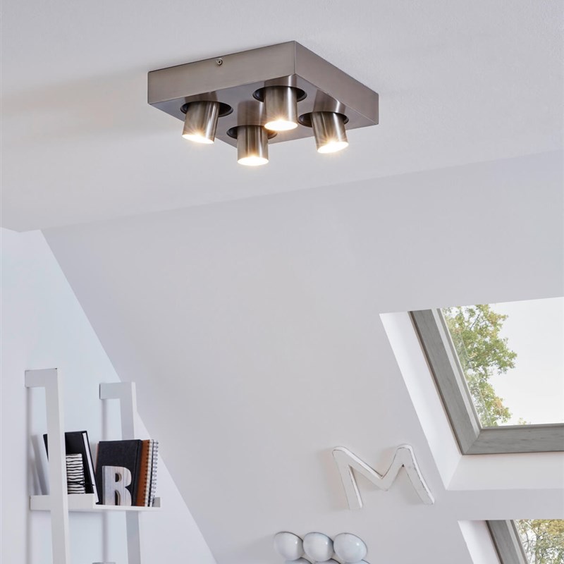 四头斗胆灯客厅一体射灯筒灯超薄明装吸顶灯led无主灯卧室