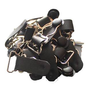 吊袜扣葫芦扣防滑吊袜带配件扣子吊带扣夹长筒丝网袜夹子黑色透明