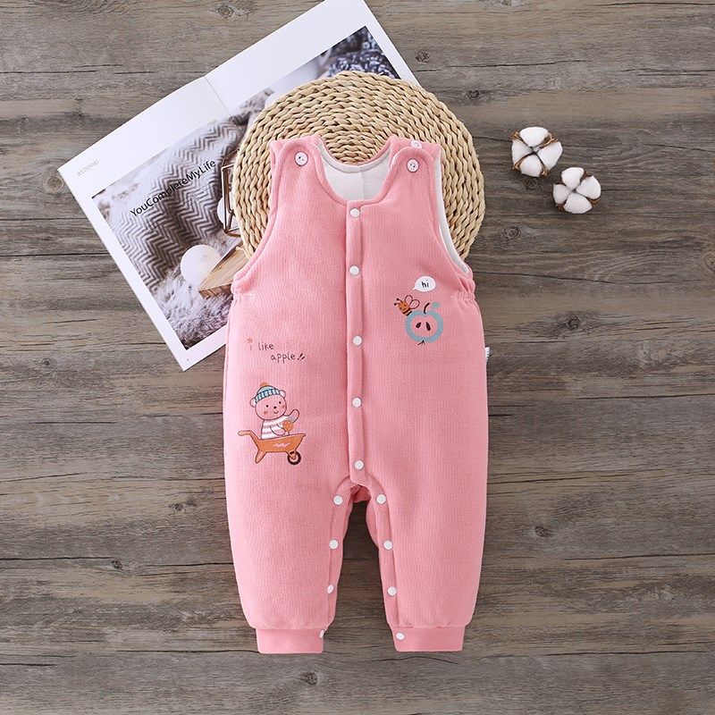 男女宝宝背带棉裤按扣加厚儿童护肚高腰长裤婴幼儿纯棉裤保暖冬季,童装/婴儿装/亲子装,裤子,淘宝优惠券,粉丝福利购,淘宝优惠卷