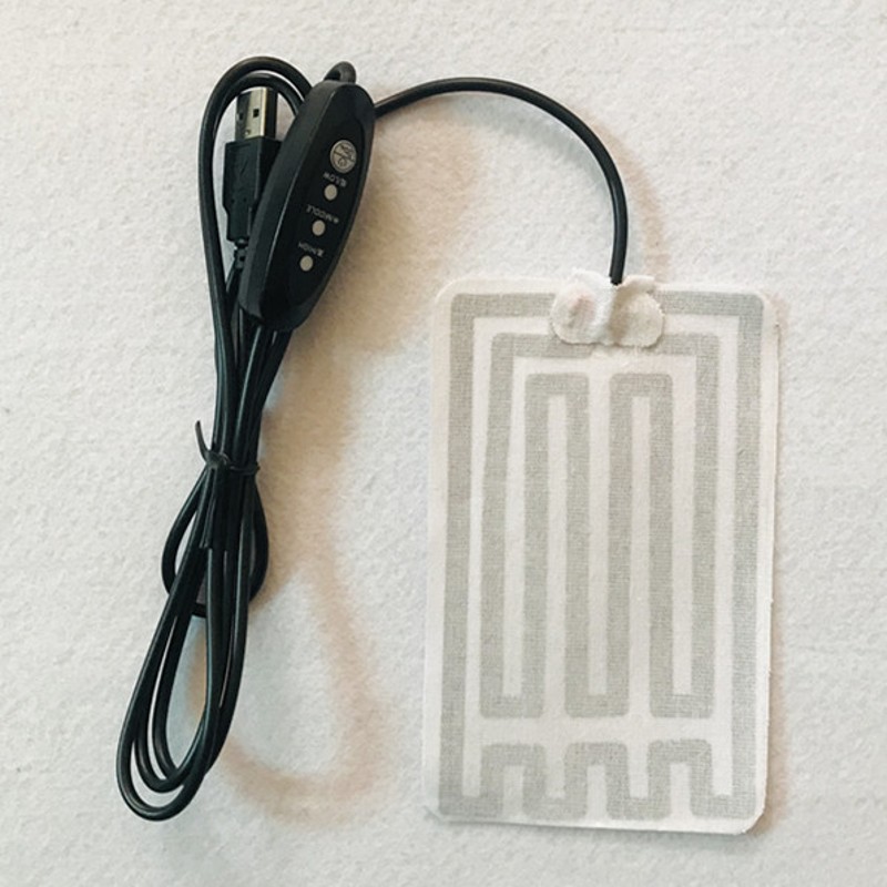 3档调温电热片 5V加热片保暖 腰带发热片 冬季保暖片.高中低控温