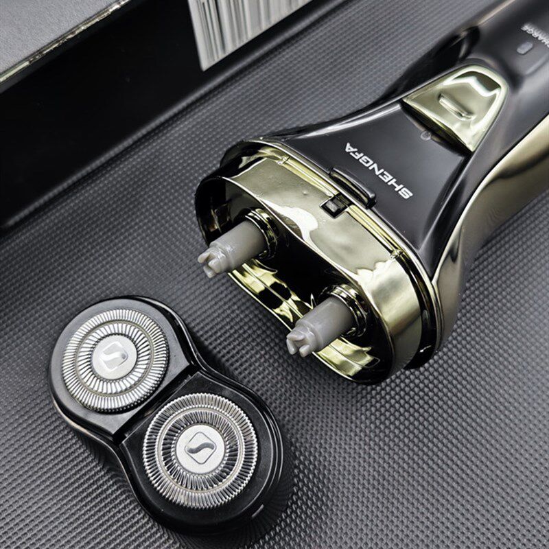 盛发男士电动双头剃须刀男士浮动旋转充电式带修鬓刀刮胡便携须刀