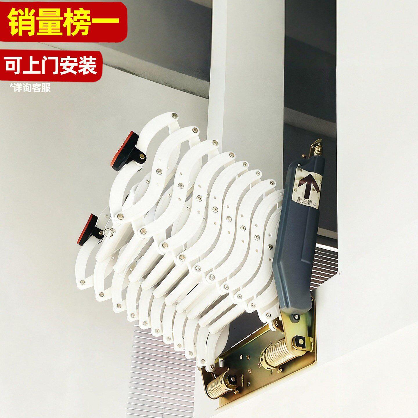 艾达阁楼伸缩楼梯家用隐形拉伸升降折叠隔层壁挂电动伸缩室内梯子