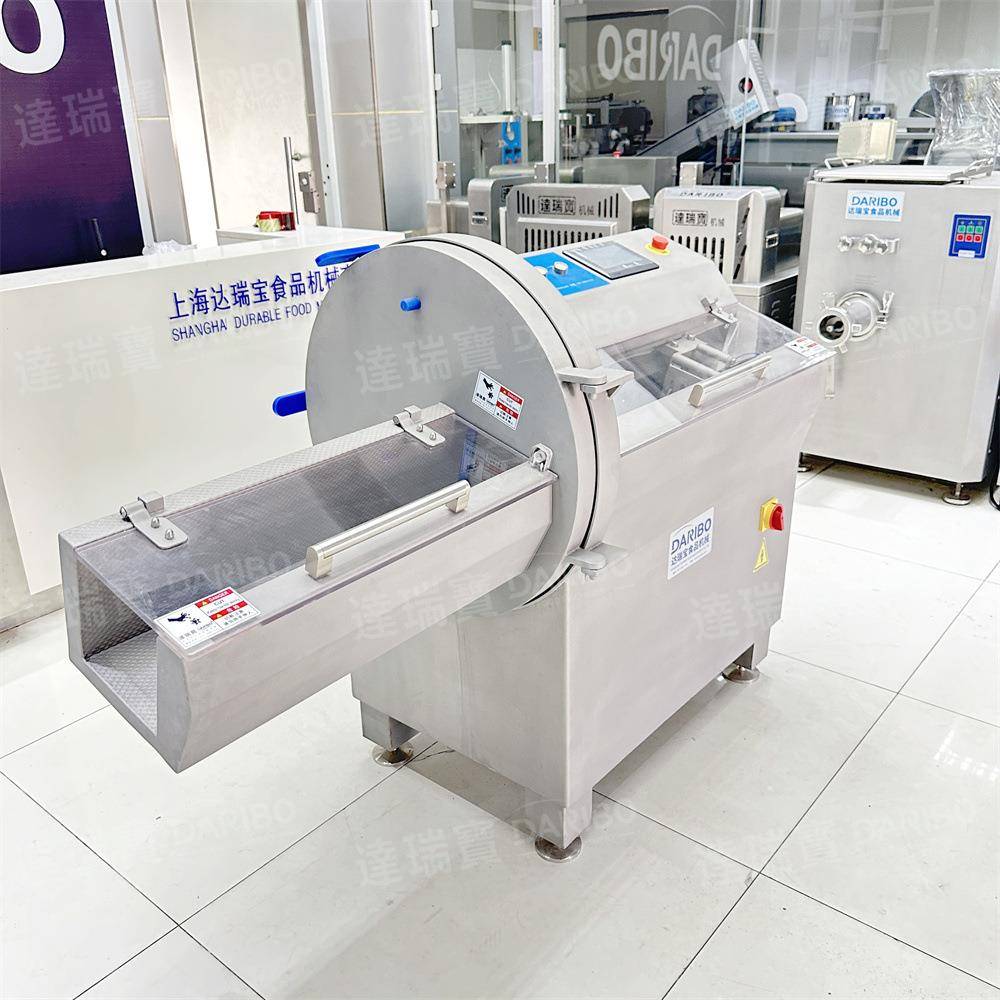 l砍排机芝士奶酪切片高速微冻肉切片机整条鳕鱼块切块机