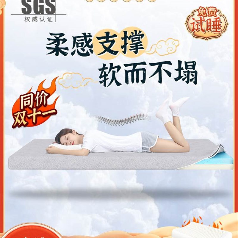 凝学记棉床垫慢回弹十胶大名单牌榻忆榻米垫褥子垫家用软生宿舍人