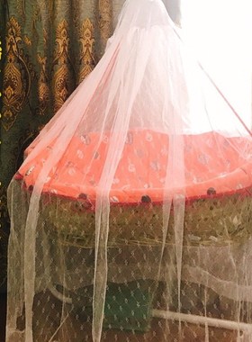 【夏日特推】婴儿摇篮专用宫廷式,开门式蚊帐小蚊帐7cfec