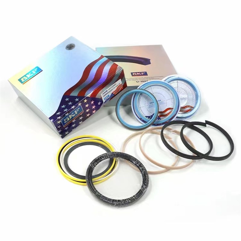 挖掘机68 100 140 155钎杆液压破碎锤炮机头油封修理包密封O型圈