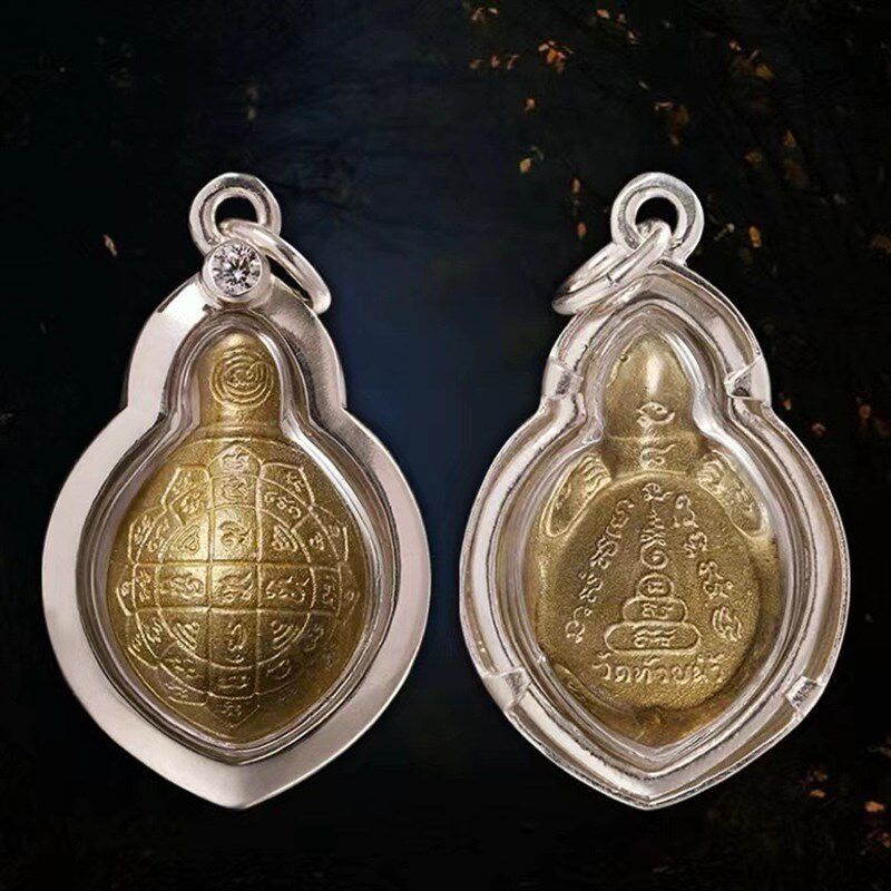 泰国特色 佛牌 龙婆银 清债龟 吊坠 原庙 送锦袋  链子,特色手工艺,泰国特色,淘宝优惠券,粉丝福利购,淘宝优惠卷