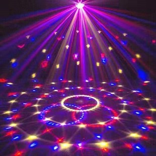 藍牙流星七彩旋轉飛碟魔球七彩燈激光燈舞臺燈led藍牙音箱led蹦迪