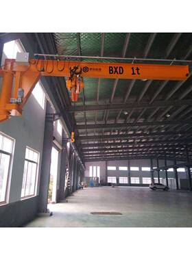 壁式旋臂起重机电动旋转60°定柱式悬臂吊125KG至5TBZD2T