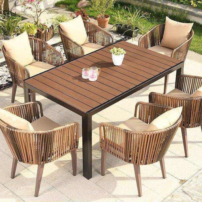 星城户外桌椅北欧藤椅庭院花园室外露天咖啡阳台休闲