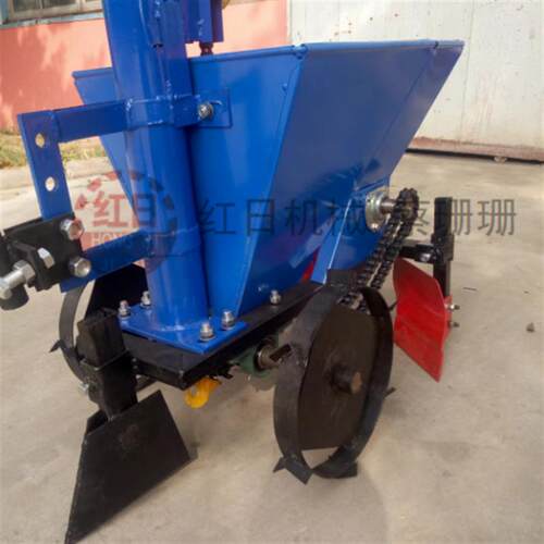 土豆种植机厂家供应手扶拖拉机带土豆马铃薯播种机手扶土豆种