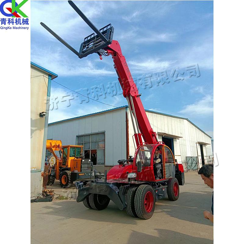 物流集装箱搬运叉车 举重3吨伸缩卸货车 6-10米货物装车举升机