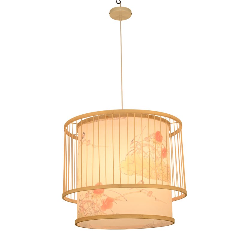 中式禅灯手工竹艺田园餐厅饭店卧室阳台日式灯笼榻榻米灯具