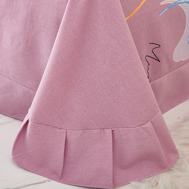 北欧银杏叶加厚纯棉磨毛床单单件全棉被单1.5米1.8m2.0床垫单炕单