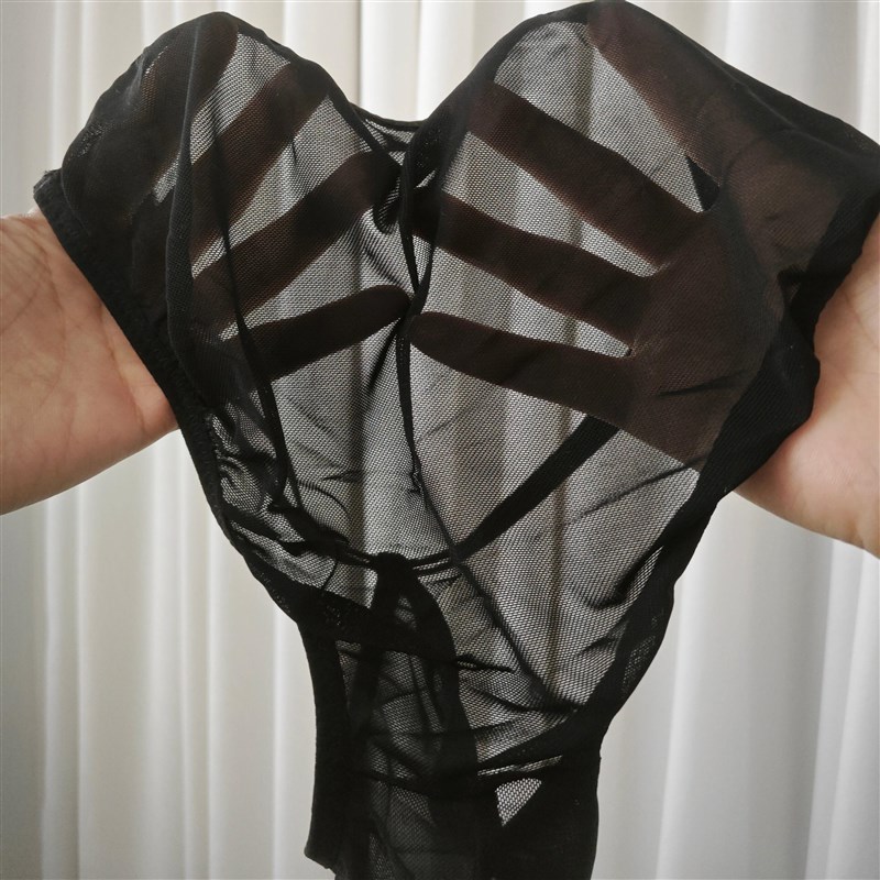 【极度性感】男单层窄边囊袋三角网纱超爽柔滑U凸薄无痕透明内裤