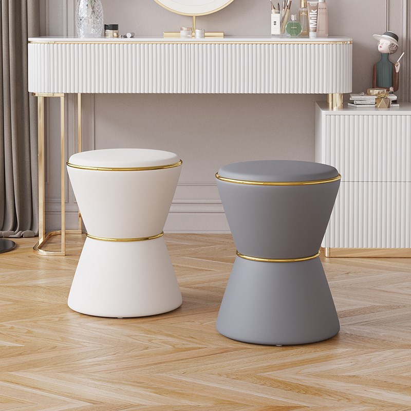 创意化妆凳轻奢家用高级感梳妆凳子卧室梳妆台椅子美容美甲凳圆凳