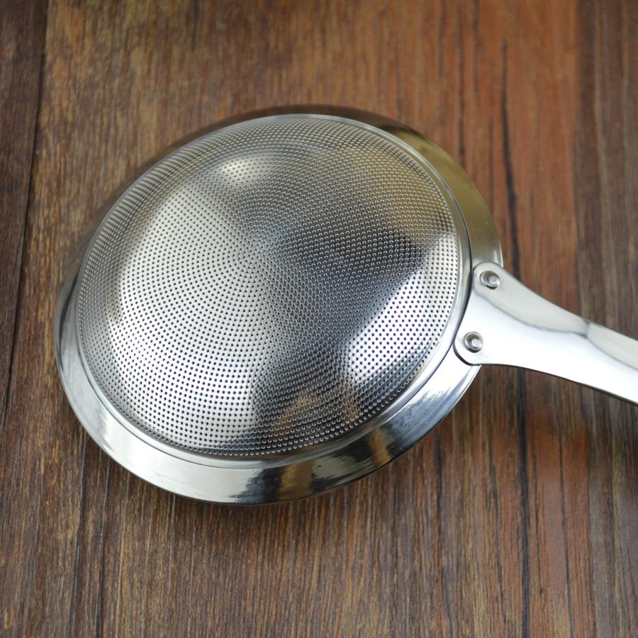 出口304不锈钢漏勺撇油筛油漏油捞密网勺隔油捞撇浮沫滤油隔渣