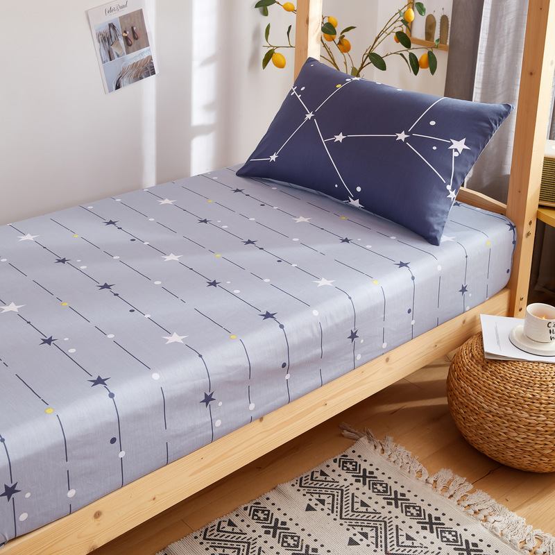 宿舍三件套大学生单人床上下铺纯棉被套床单0.9m米被褥套装六件套