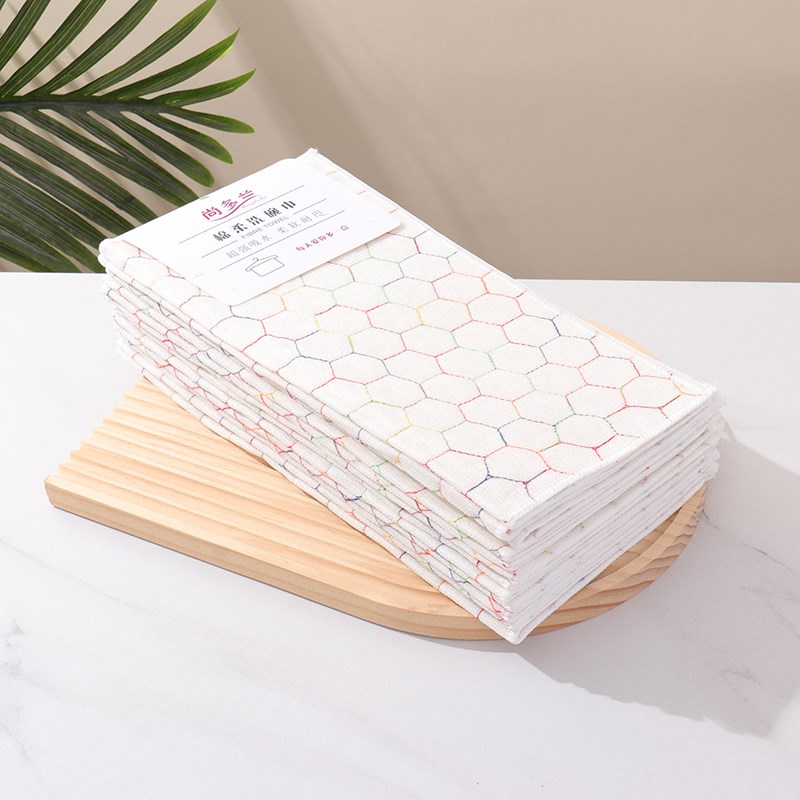 金铂喜懒人抹布家用厨房加厚洗碗巾不掉毛不沾油强吸水清洁小方巾