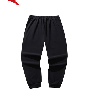 跑步训练裤 安踏KT篮球针织运动长裤 加绒卫裤 新款 152541317P 男冬季