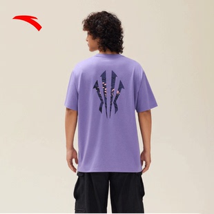 宽松t恤上衣172531114 男女同款 安踏凯里·欧文系列 冰丝运动短袖