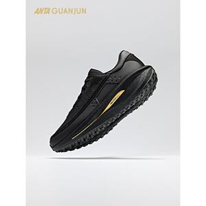 安踏冠军荣耀2都市版 氮科技跑步鞋男士皮面运动鞋子男112515572A