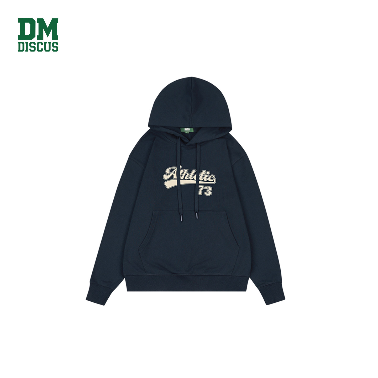 DISCUS连帽卫衣三色可选美式复古手写印花男女同款休闲上衣