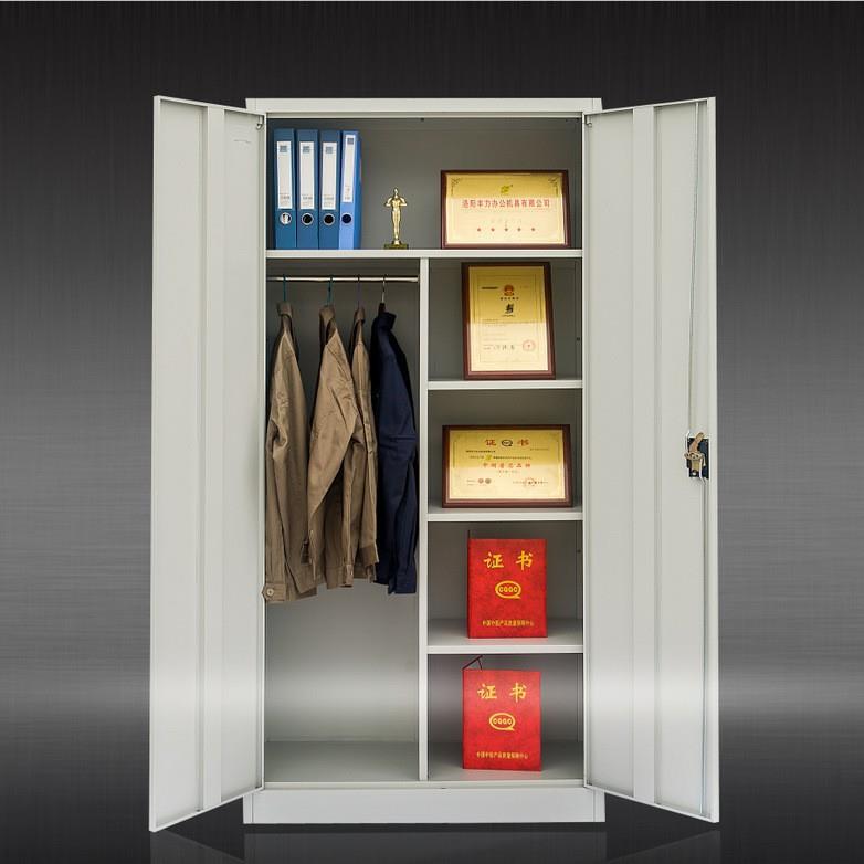 厂家更衣柜铁皮储物柜带锁工厂宿舍浴室健身房多门换衣柜三门铁柜