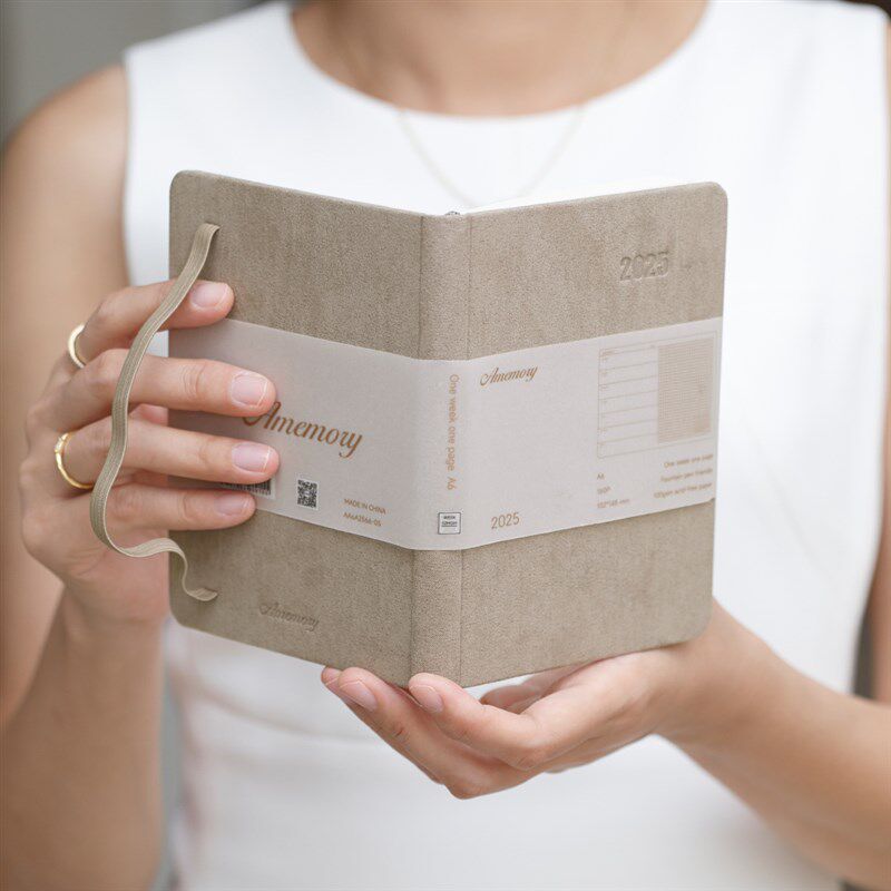 绒面A6日程本2025效率手册便携小巧周计划365天时间管理周记日程