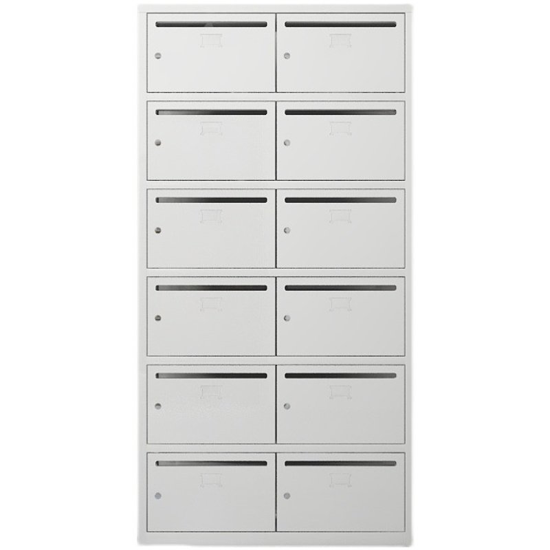定制小区信报箱钢制多门带锁文件投递柜不锈钢外防雨信件箱奶报箱