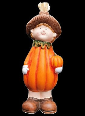 创意南瓜娃娃摆件丰收节装饰品花园装饰可爱卡通家居桌面摆件礼物