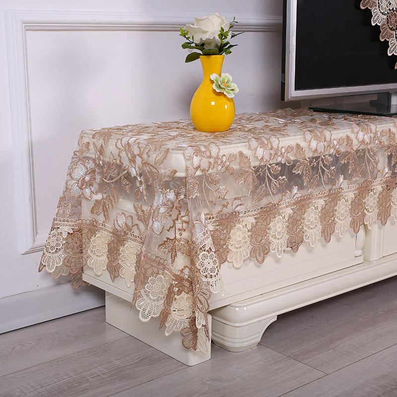 伸缩组合电视柜桌布布艺清新茶几餐边柜斗柜台布布艺盖布桌旗桌垫