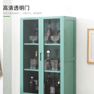 木马人客厅靠墙酒柜隔断柜玄关柜酒吧红酒架子吧台角柜置物架家用