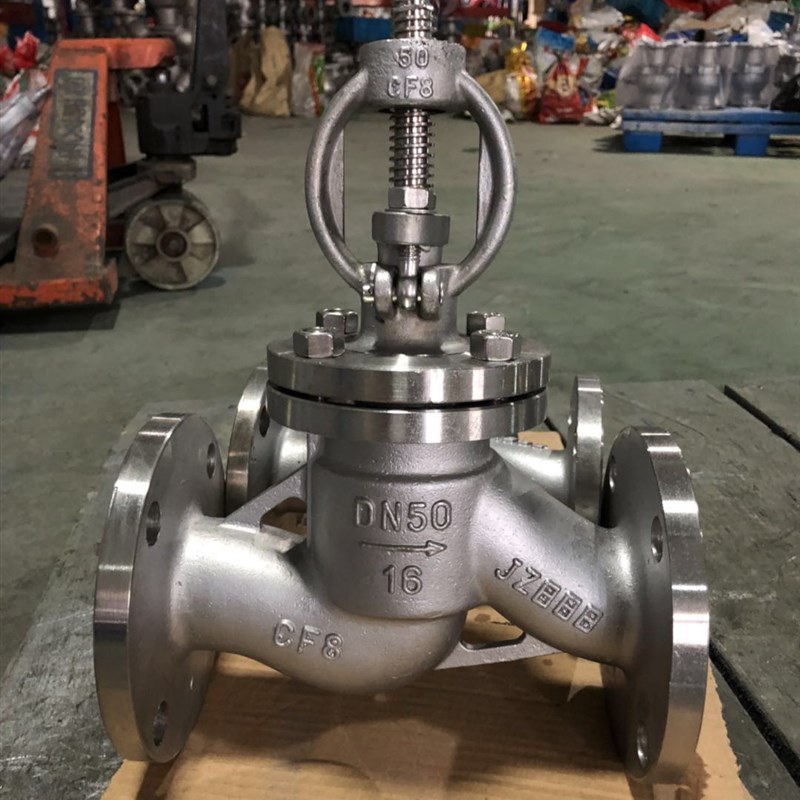 304 316L不锈钢法兰截止阀J41W-16P蒸汽不锈钢截止阀 阀门DN40 5
