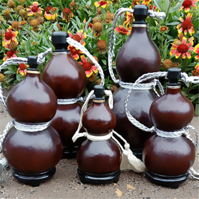 天然酒葫芦 装水装酒摆件天然酒葫芦酒壶水壶3两-2斤随身携带防渗