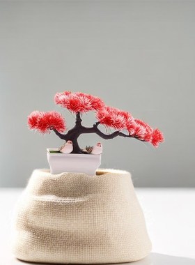 电视柜酒柜装饰品摆件居饰品家真盆景塑料新房客厅工艺品假花