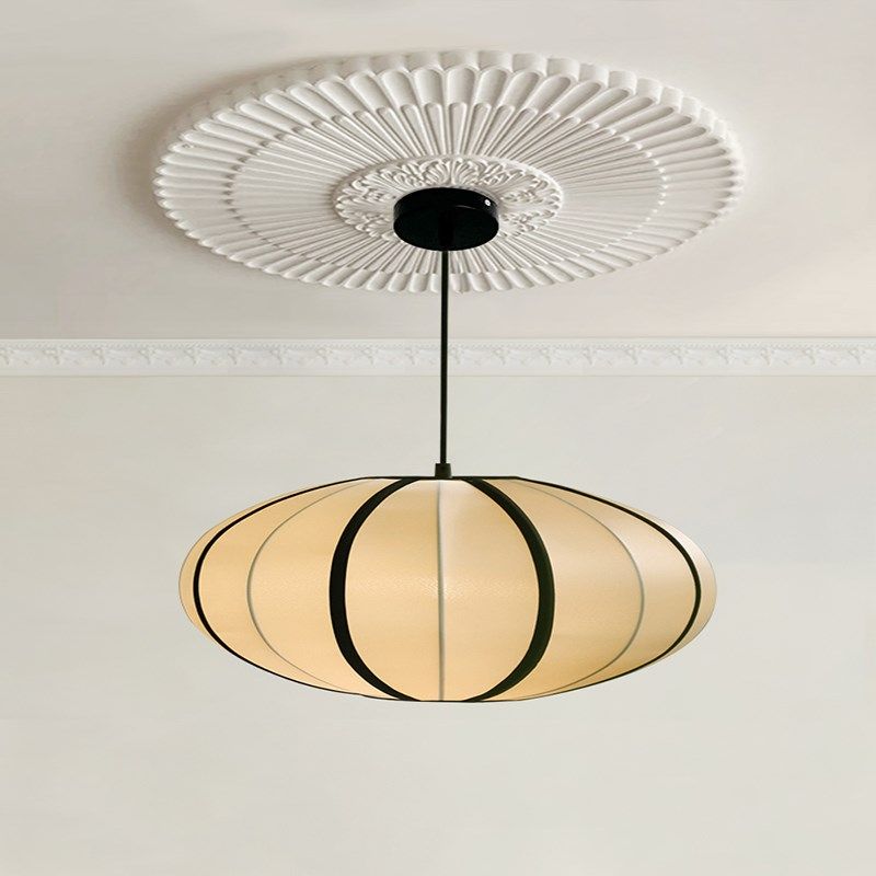 中古吊灯法式卧室客厅餐厅灯布艺灯笼复古vintage侘寂风民宿氛围,家装灯饰光源,餐厅吊灯,淘宝优惠券,粉丝福利购,淘宝优惠卷