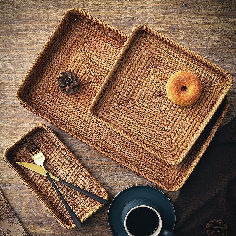 日式托盘早餐面包点心盘水果盘子家用客厅桌面餐具茶杯水杯收纳盘,餐饮具,盘,淘宝优惠券,粉丝福利购,淘宝优惠卷