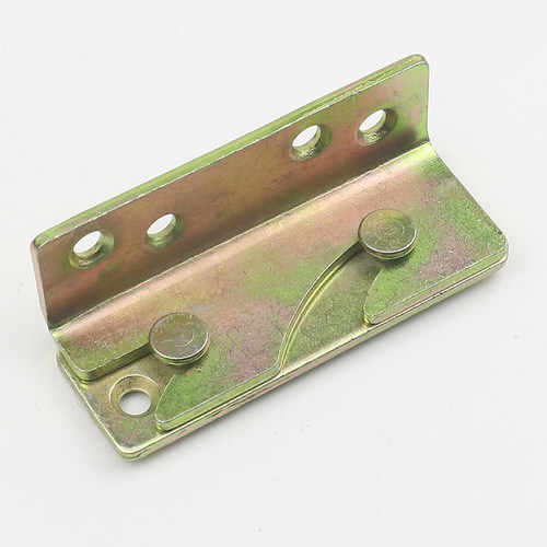 床挂扣插件重型床角码角铁连接件镜框挂画固定木床架家具五金配件