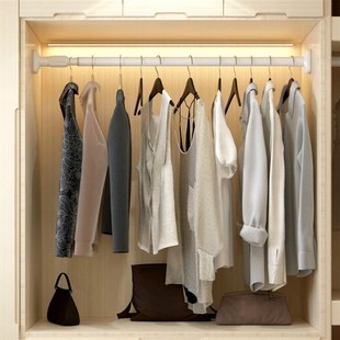 衣架窗帘杆储物柜支撑杆浴室拉伸晒衣服挂衣杆大学生悬挂干子耐用