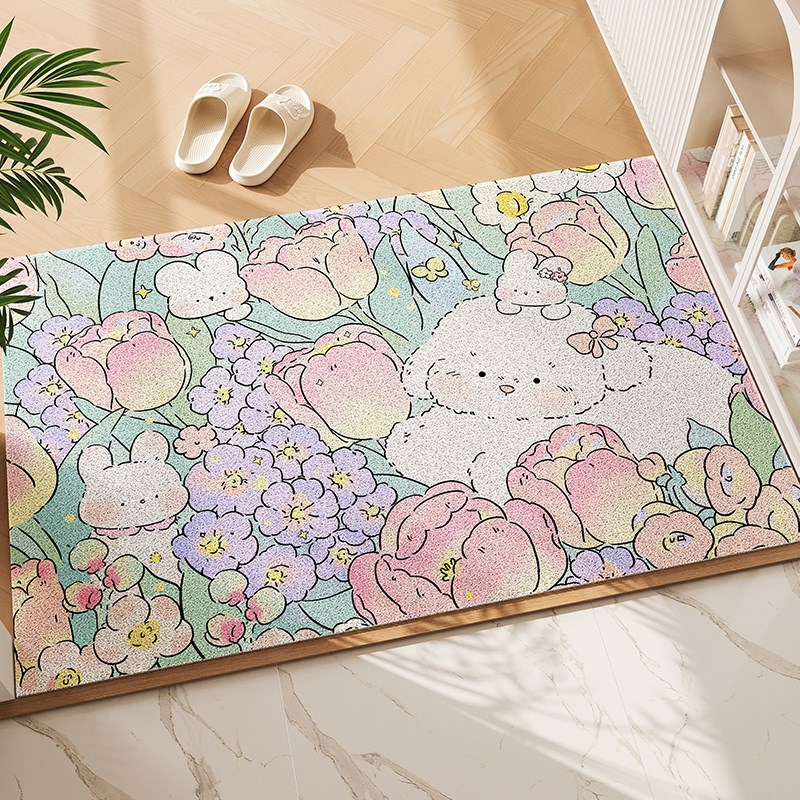 入户门地垫2024新款可裁剪丝圈脚垫家用大门防滑门垫高级进门地毯