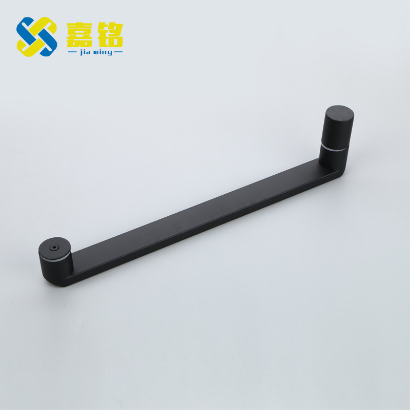 淋浴房拉手黑色浴室玻璃门拉手304不锈钢对装推拉淋浴门拉手把手