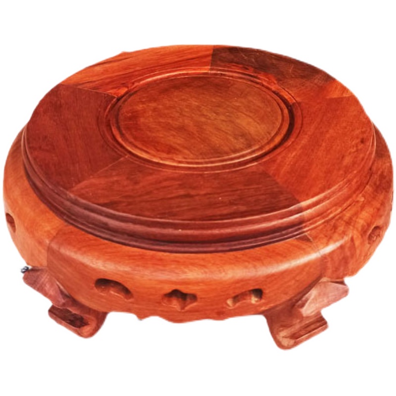 缅甸花梨木花盆底座实木花瓶底座托葫芦底座托架盆景托台摆件底座