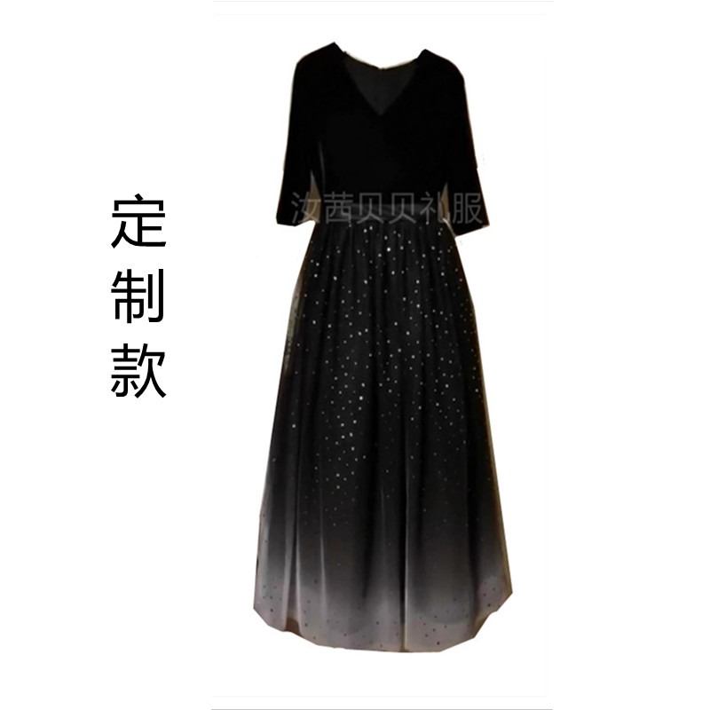 儿童礼服女童管弦乐团演出服合唱团主持人钢琴服装男童黑衬衫套装