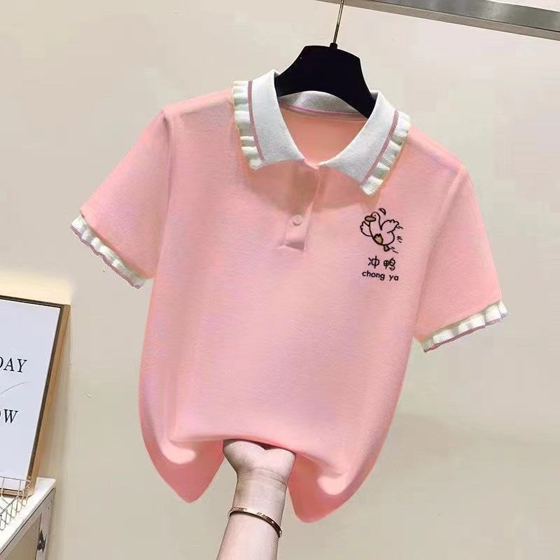 女童纯棉夏装polo衫短袖新款儿童中大童翻领t恤撞色修身t恤上衣,童装/婴儿装/亲子装,儿童POLO衫,淘宝优惠券,粉丝福利购,淘宝优惠卷