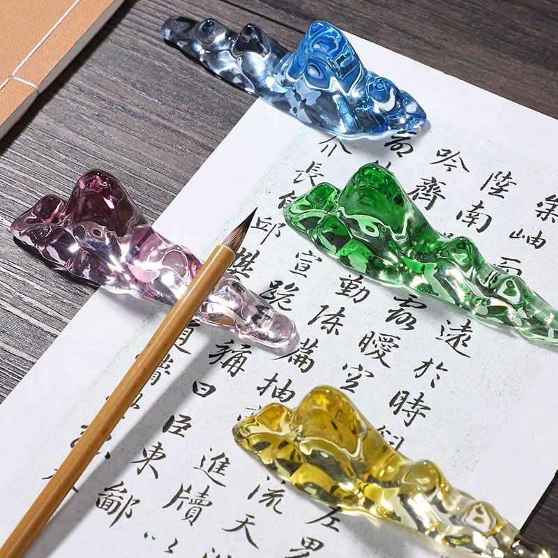 琉璃笔搁毛笔架托笔山毛笔架搁笔放毛笔的托笔架山初学者书法专用,文具电教/文化用品/商务用品,笔搁,淘宝优惠券,粉丝福利购,淘宝优惠卷