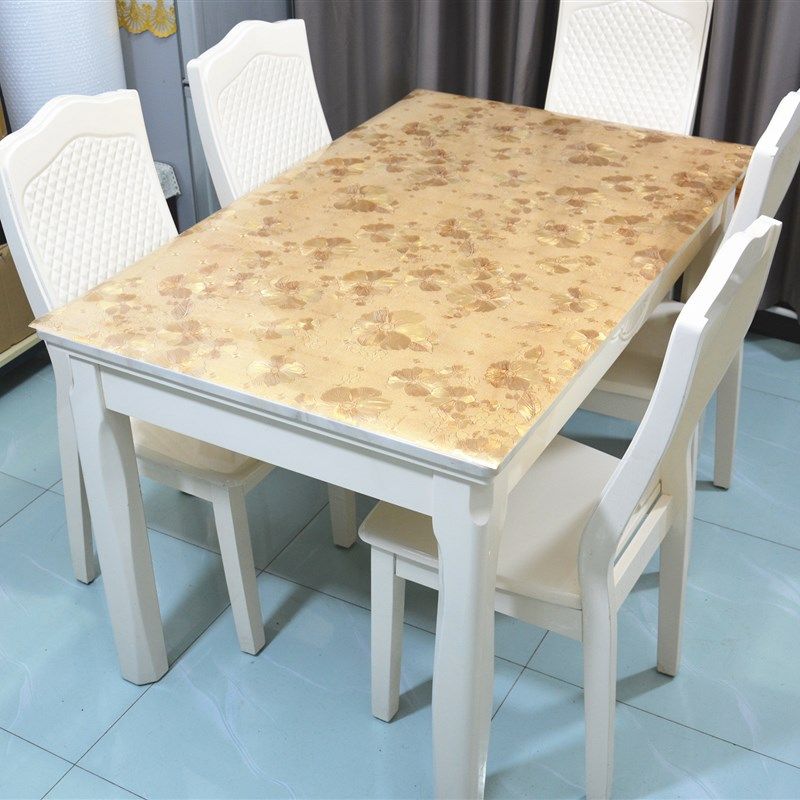 加厚餐桌布防水防油防烫免洗软塑料皮玻璃台布桌垫磨砂PVC水晶板